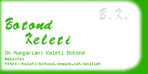 botond keleti business card